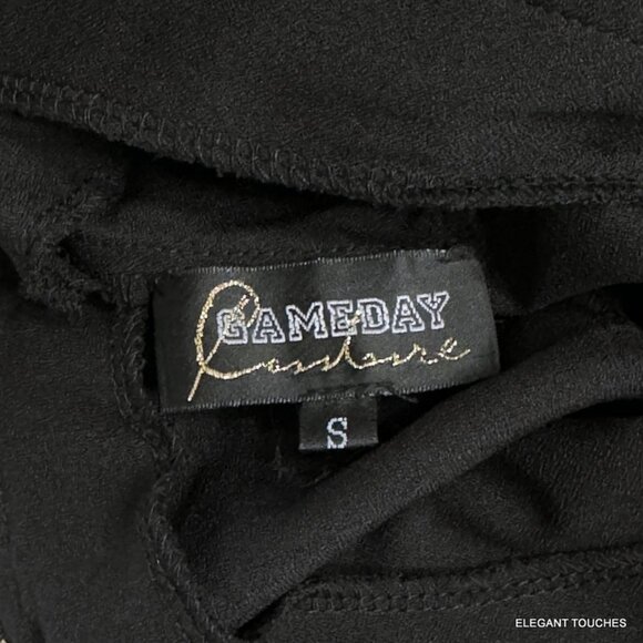 Kansas State Wildcats Womens Gameday Couture Black Shirt Dress S Beaded Tailgate - Picture 4 of 16